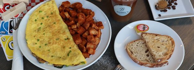 Fresh breakfast platter served at Bobby's Breakfast Cafe & Bar in Toronto